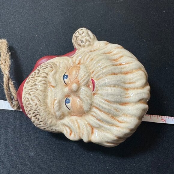 Vintage Ceramic Santa Claus Christmas Ornament - Picture 6 of 7